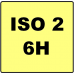 Ručný sadový závitník, M-metrický závit, DIN352, ISO2(6H), HSS, STN223010